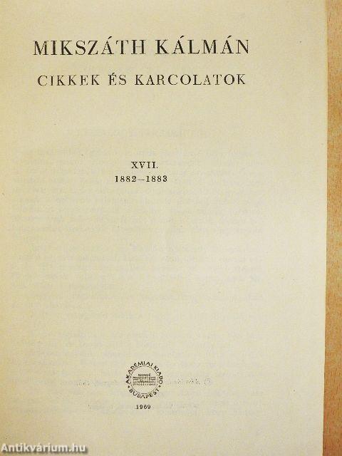 Cikkek és karcolatok XVII.