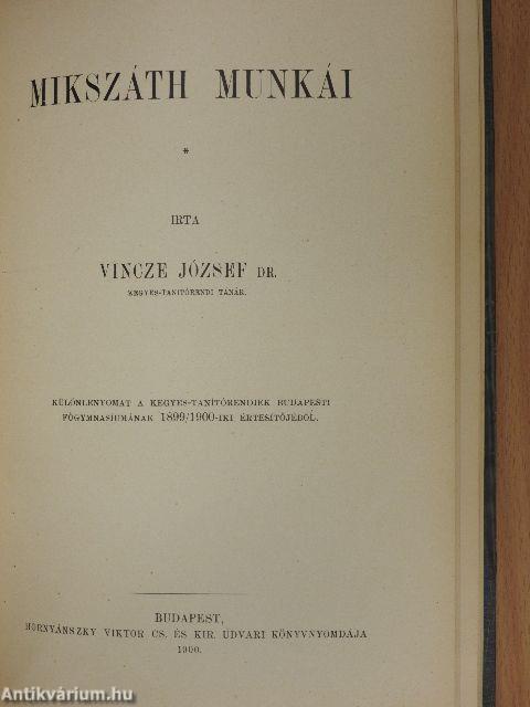 Irodalmi nevelés/Népies elbeszélők/Mikszáth munkái