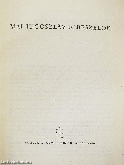 Mai jugoszláv elbeszélők