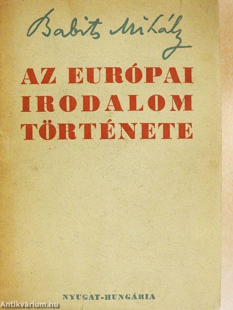 Az európai irodalom története