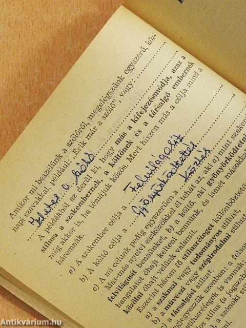 Stilisztikai gyakorlatok IV.