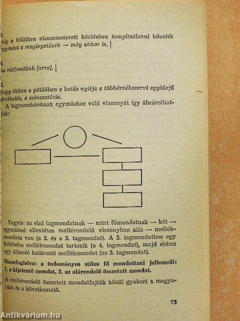 Stilisztikai gyakorlatok IV.