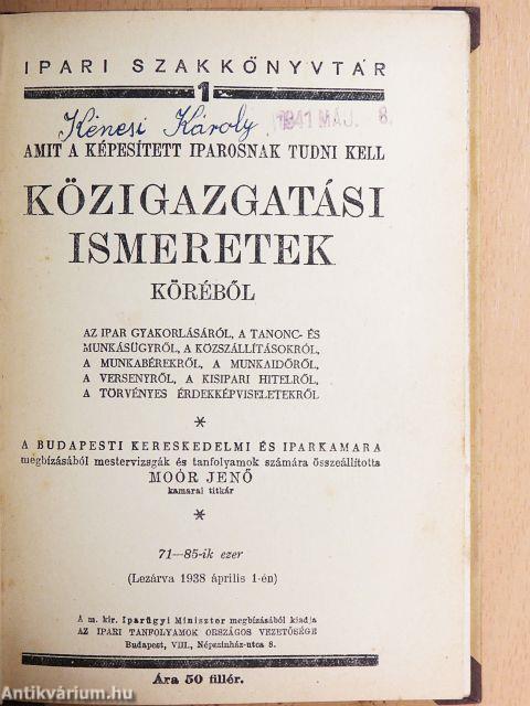 Közigazgatási ismeretek