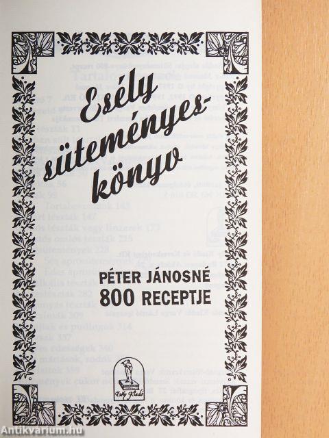 Esély süteményeskönyv