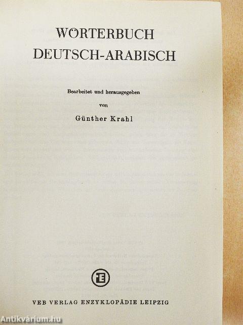 Wörterbuch Deutsch-Arabisch