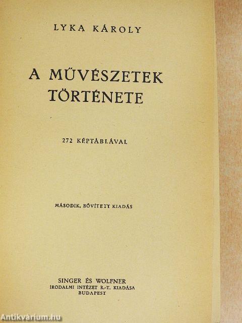 A művészetek története