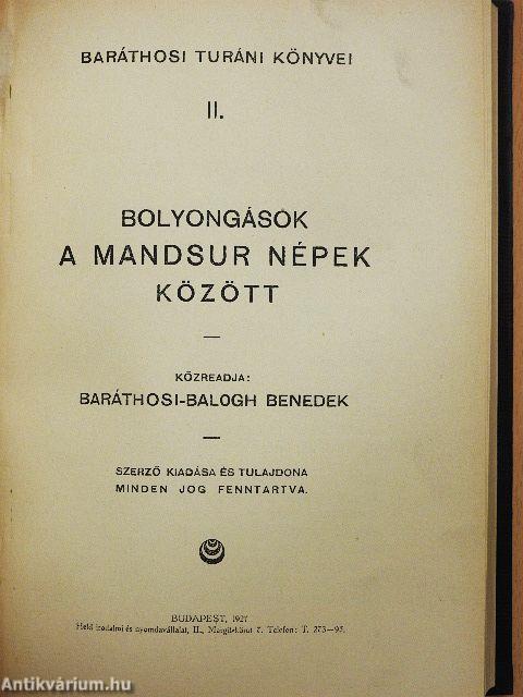 Baráthosi turáni könyvei I-VI. (töredék)