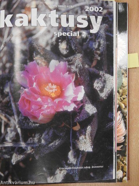 Arizona Cactus/Kaktusz-világ 2005. január-december/Kaktusy 2002/2./Bonsai magazin 1988. tavasz/Virágzó kövek/Kakteen und andere Sukkulenten Juni 2003/Kaktusz-világ 1988. 1-2., 4./Dísznövény 2003
