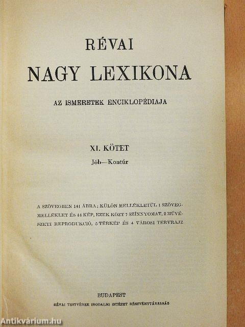 Révai nagy lexikona 11. (töredék)