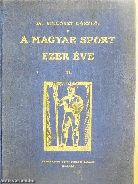 A magyar sport ezer éve II. (töredék)