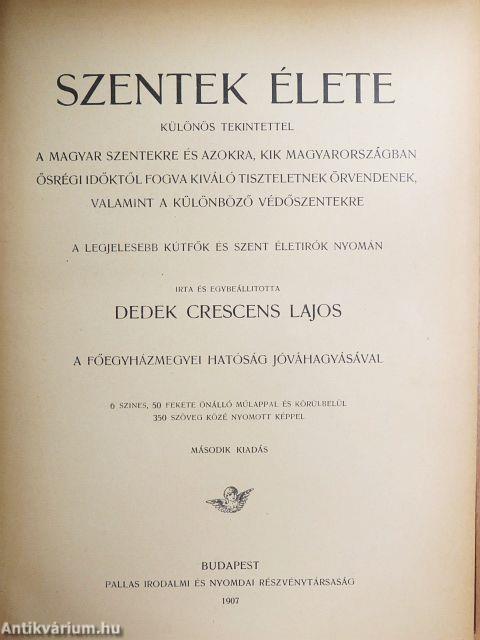 Szentek élete II. (töredék)