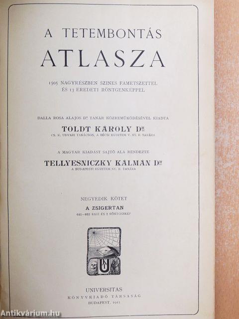 Toldt - A tetembontás atlasza IV.