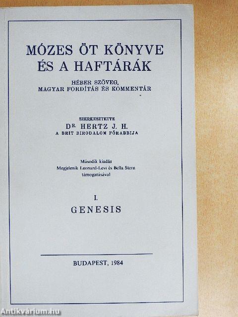 Mózes öt könyve és a haftárák I.