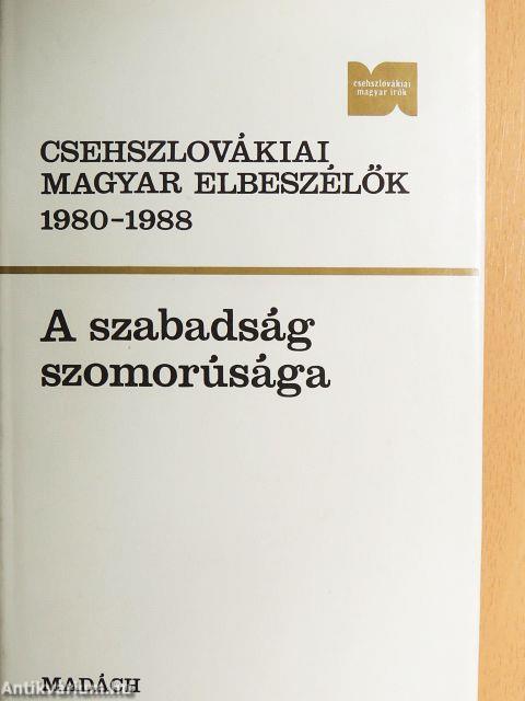 Csehszlovákiai magyar elbeszélők 1980-1988