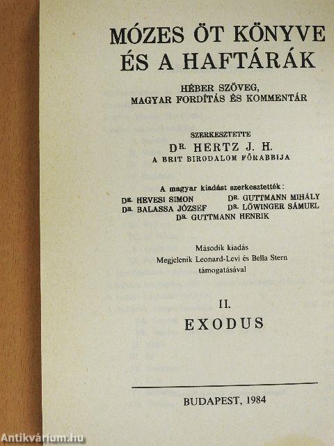 Mózes öt könyve és a haftárák II.