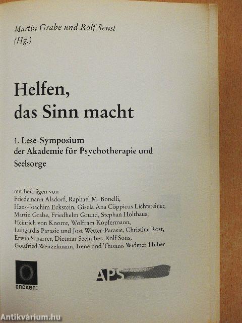 Helfen, das Sinn macht 1.