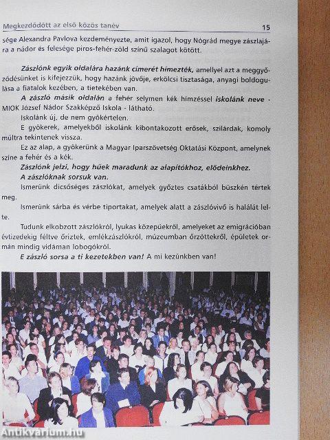 Miok József Nádor Szakképző Iskola évkönyve 2002