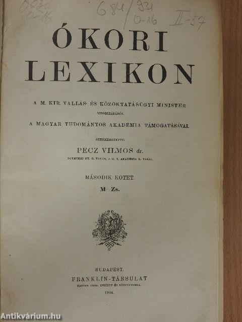 Ókori lexikon II. (töredék)