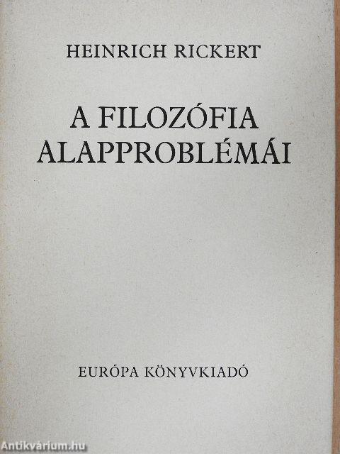 A filozófia alapproblémái