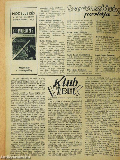 Modellezés 1964. április