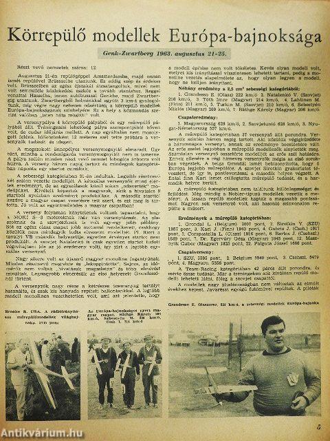 Modellezés 1963. október