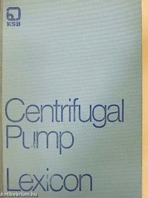 Centrifugal Pump Lexicon