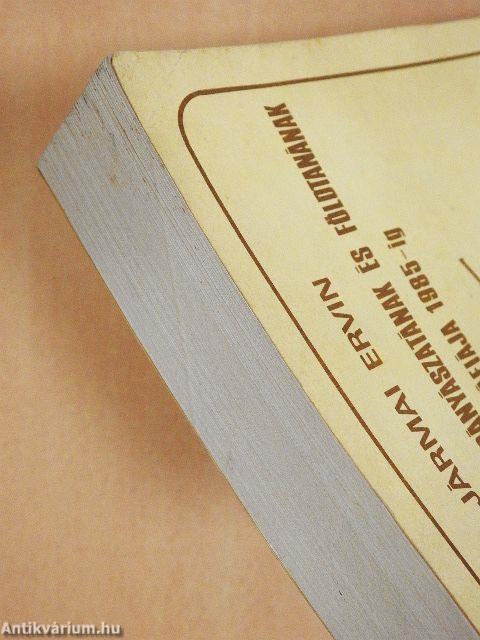 Veszprém megye bányászatának és földtanának bibliográfiája 1985-ig