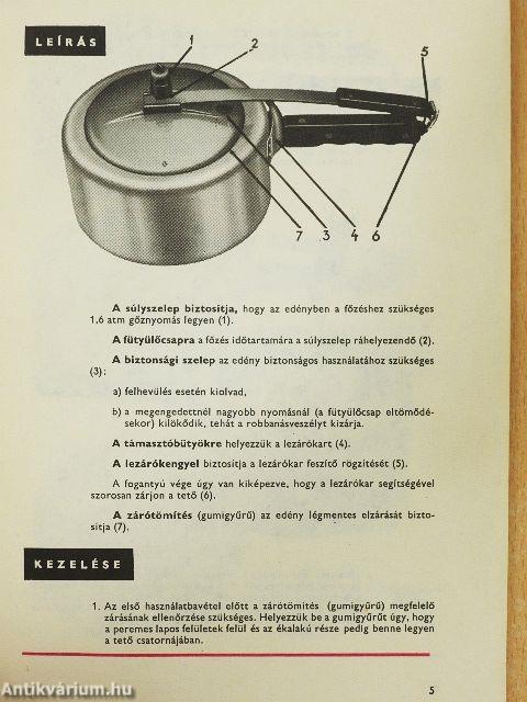 Kukta gyorsfőző edény