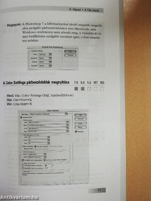 Photoshop 7 parancsok
