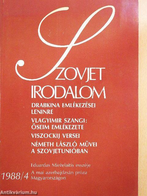 Szovjet Irodalom 1988/4.