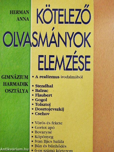 Kötelező olvasmányok elemzése 4.