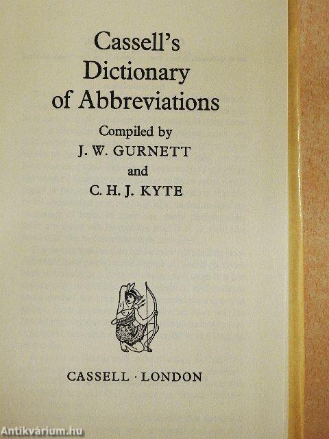 Cassell's Dictionary of Abbreviations