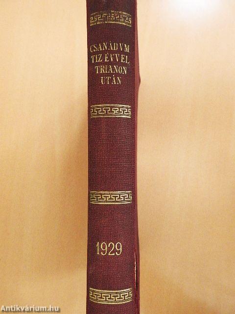 Csanád vármegye tiz évvel Trianon után (rossz állapotú)