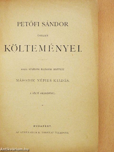 Petőfi Sándor összes költeményei (rossz állapotú)