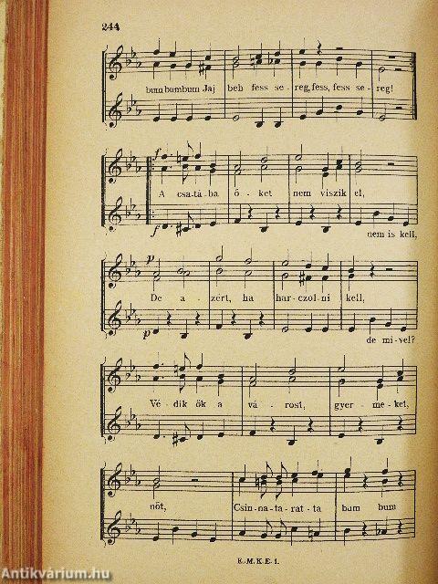 E. M. K. E. Daloskönyv (rossz állapotú)