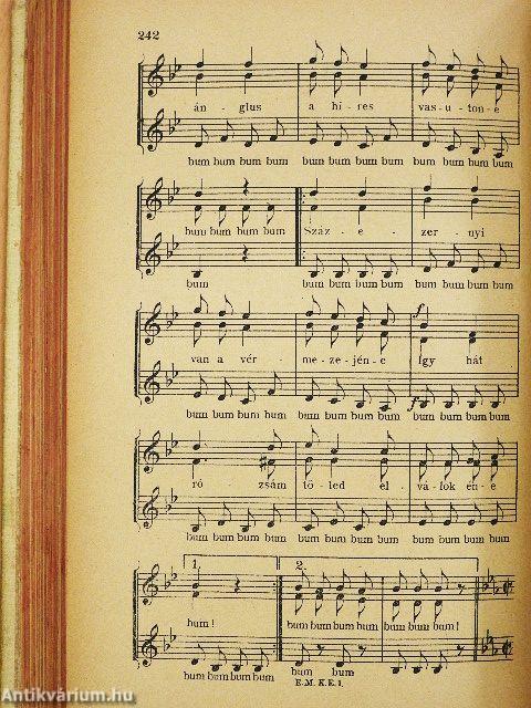 E. M. K. E. Daloskönyv (rossz állapotú)