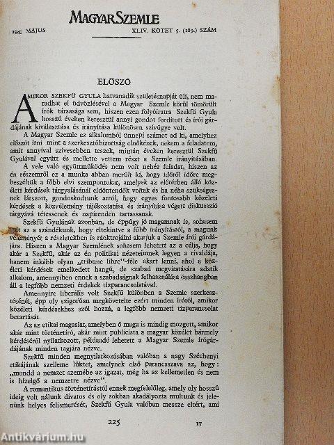 Magyar Szemle 1943. május