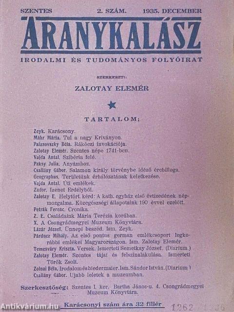 Aranykalász 1935. december 20.
