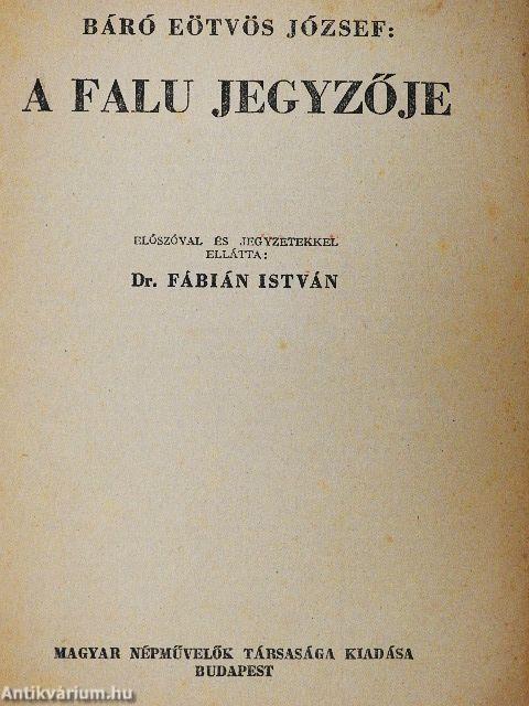 A falu jegyzője