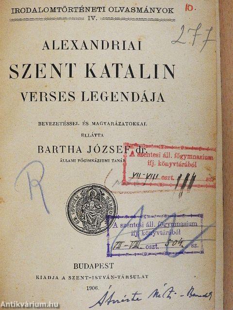 Alexandriai Szent Katalin verses legendája