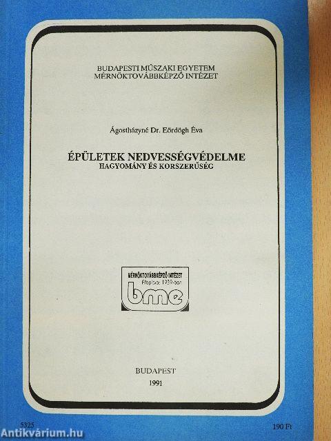 Épületek nedvességvédelme