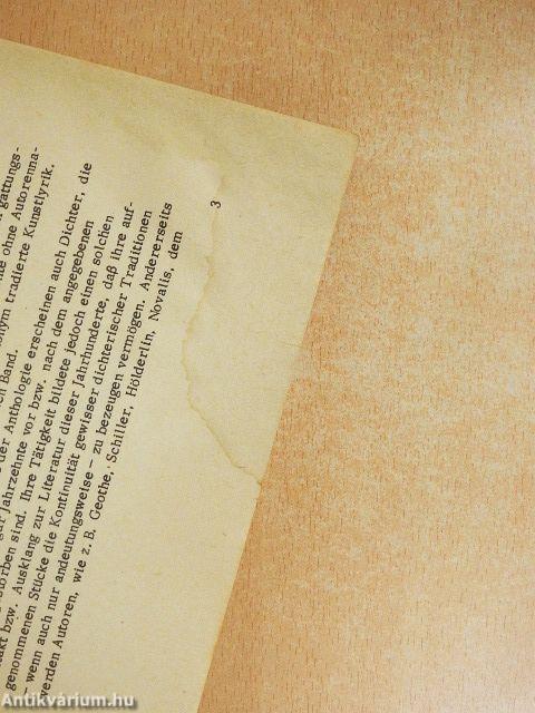 Deutsche Gedichte II.