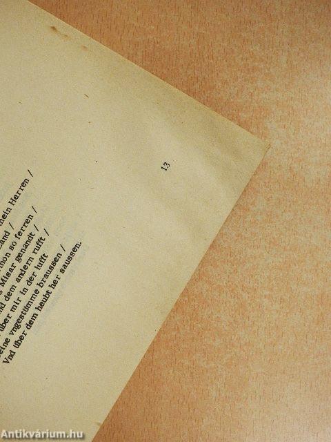 Deutsche Gedichte II.