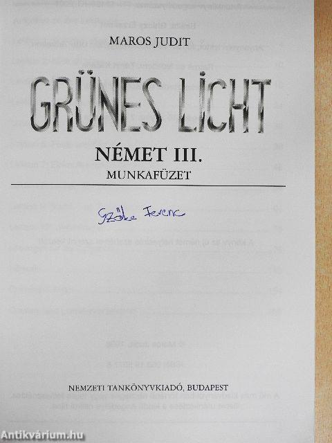 Grünes Licht - Munkafüzet