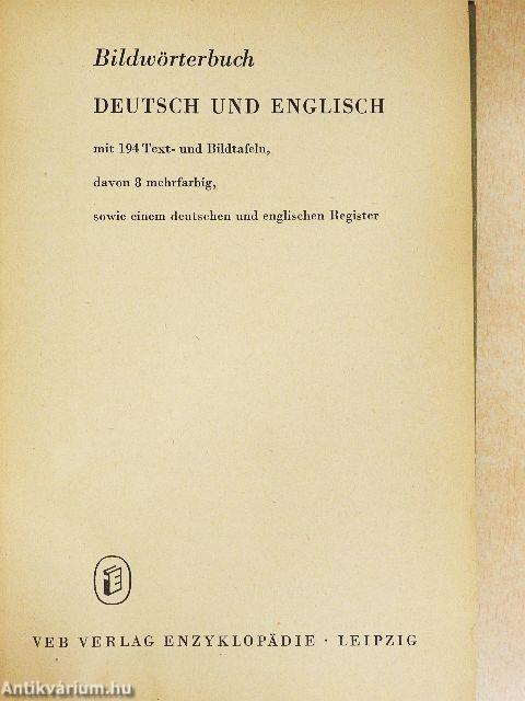 Bildwörterbuch Deutsch und Englisch