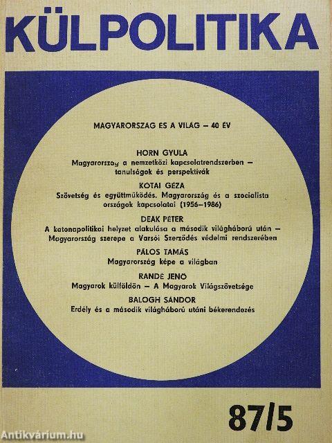 Külpolitika 1987/5.