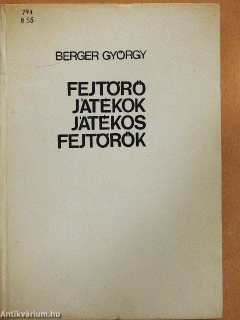 Fejtörő játékok - játékos fejtörők