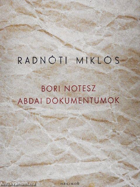 Bori notesz/Abdai Dokumentumok