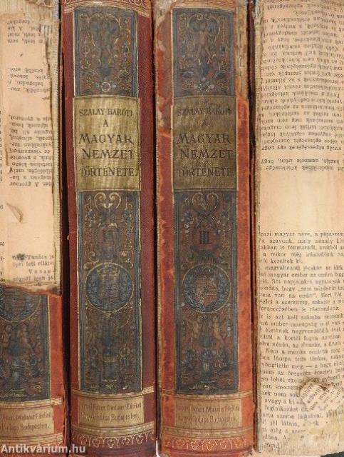 A magyar nemzet története I-IV. (rossz állapotú)
