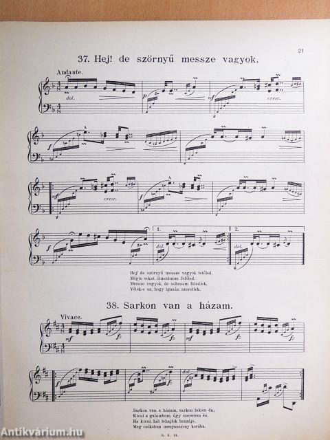 A legujabb és legszebb 101 kedvelt népdal/Magyar népdalábrándok cimbalomra 1-20.